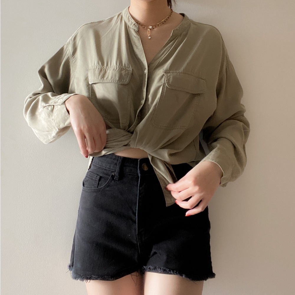 Green blouse